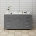 thumbnail image 1 of Wyndham Collection Wcg242460sccunsmxx Beckett 60" Free Standing Single Basin Vanity Set -, 1 of 7