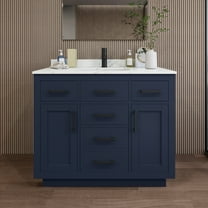 Wyndham Collection Wcg262642s-Qtz-Unsmxx Beckett Tk 42" Free Standing Single Basin Vanity