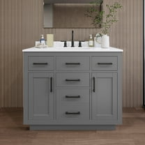 Wyndham Collection Wcg262642s-Qtz-Us3mxx Beckett Tk 42" Free Standing Single Basin Vanity