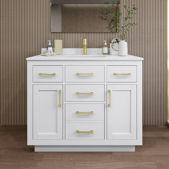 Wyndham Collection Wcg262642s-Vca-Unsmxx Beckett Tk 42" Free Standing Single Basin Vanity