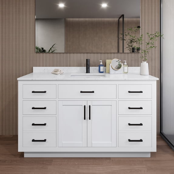 Wyndham Collection WCG262660SWBCCUNSMXX Beckett Tk 60" Free Standing Single Basin Vanity
