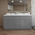 thumbnail image 1 of Wyndham Collection Wcg262666d-Qtz-Unsmxx Beckett Tk 66" Free Standing Double Basin Vanity, 1 of 7