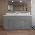 thumbnail image 1 of Wyndham Collection Wcg262666d-Qtz-Us3mxx Beckett Tk 66" Free Standing Double Basin Vanity, 1 of 7