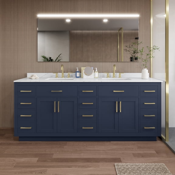 Wyndham Collection Wcg262684d-Qtz-Us3mxx Beckett Tk 84" Free Standing Double Basin Vanity
