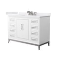 thumbnail image 1 of Wyndham Collection WCH515148SWHWCUS3MXX Marlena 48" Free Standing Single Basin Vanity Set, 1 of 7