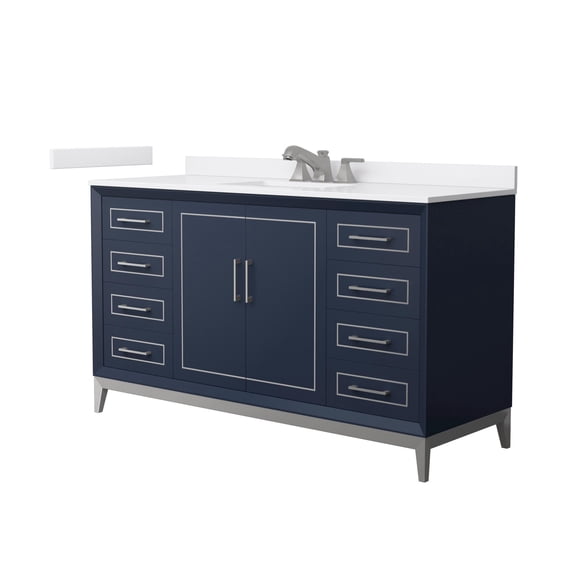Wyndham Collection Wch5151-60S-Vca-Us3mxx Marlena 60" Free Standing Single Basin Vanity