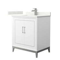 Wyndham Collection Wch515130s-Qtz-Unsmxx Marlena 30" Free Standing Single Basin Vanity Set