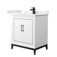thumbnail image 1 of Wyndham Collection WCH515130SWBWCUNSMXX Marlena 30" Free Standing Single Basin Vanity Set, 1 of 7