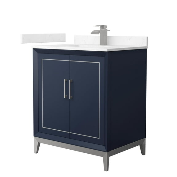 Wyndham Collection Wch515130s-Vca-Unsmxx Marlena 30" Free Standing Single Basin Vanity Set