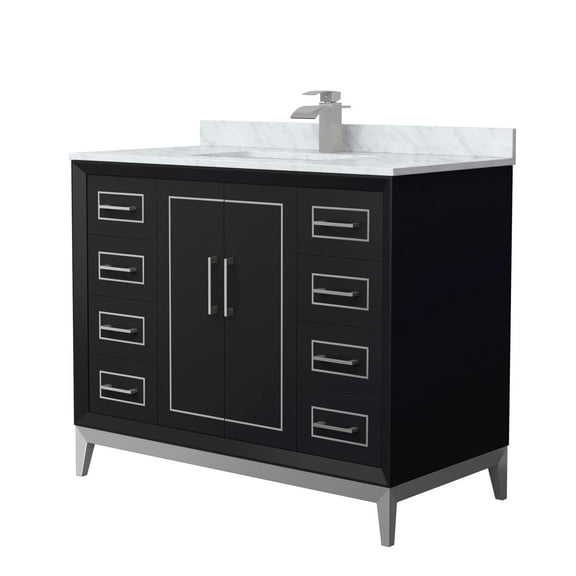 Wyndham Collection Wch515142s-Nat-Unsmxx Marlena 42" Free Standing Single Basin Vanity Set