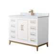 thumbnail image 1 of Wyndham Collection WCH515142SWZCMUNSMXX Marlena 42" Free Standing Single Basin Vanity Set, 1 of 7