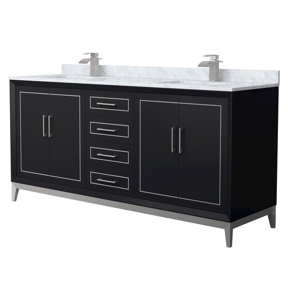 Wyndham Collection Wch515172d-Nat-Unsmxx Marlena 72" Free Standing Double Basin Vanity Set
