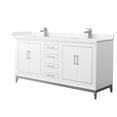 thumbnail image 1 of Wyndham Collection WCH515172DWHC2UNSMXX Marlena 72" Free Standing Double Basin Vanity Set, 1 of 7