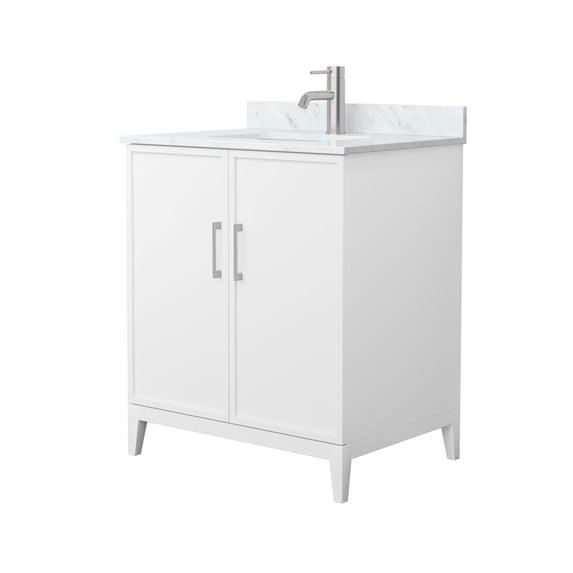 Wyndham Collection WCH717130SWHCMUNSMXX Elan 30" Free Standing Single Basin Vanity Set -