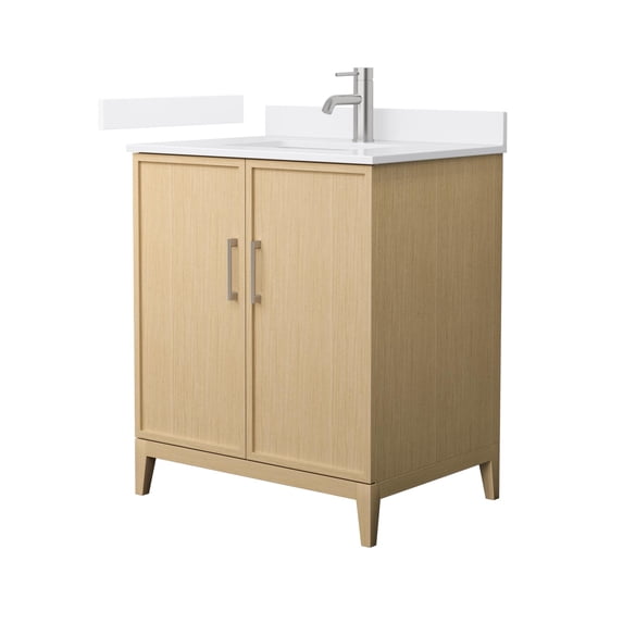 Wyndham Collection WCH717130SHOWQUNSMXX Elan 30" Free Standing Single Basin Vanity Set -
