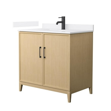 Wyndham Collection Wch717136s-Qtz-Unsmxx Elan 36" Free Standing Single Basin Vanity Set -