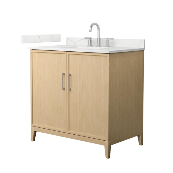 Wyndham Collection WCH717136SHOGTUS3MXX Elan 36" Free Standing Single Basin Vanity Set -