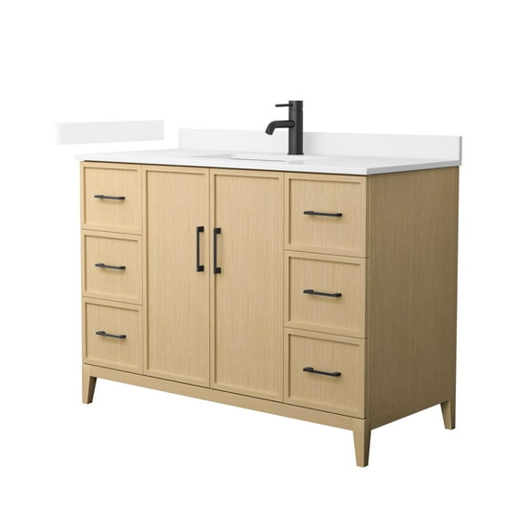 Wyndham Collection Wch717148s-Vca-Unsmxx Elan 48" Free Standing Single Basin Vanity Set -