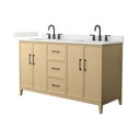 thumbnail image 1 of Wyndham Collection Wch717160d-Qtz-Us3mxx Elan 60" Free Standing Double Basin Vanity Set -, 1 of 7