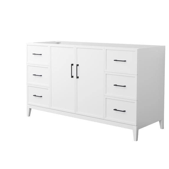 Wyndham Collection WCH717160SWBCXSXXMXX Elan 59" Single Free Standing Vanity Cabinet Only