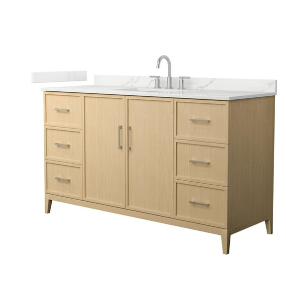 Wyndham Collection Wch717160s-Qtz-Us3mxx Elan 60" Free Standing Single Basin Vanity Set -