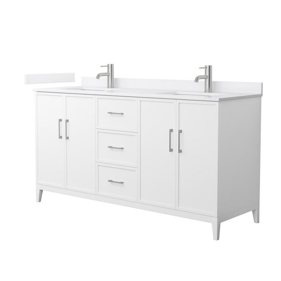 Wyndham Collection Wch717166d-Vca-Unsmxx Elan 66" Free Standing Double Basin Vanity Set -