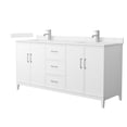 thumbnail image 1 of Wyndham Collection WCH717172DWHCCUNSMXX Elan 72" Free Standing Double Basin Vanity Set -, 1 of 7