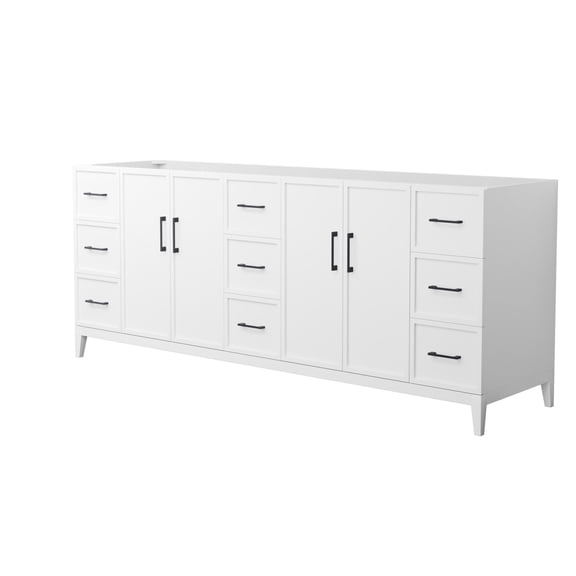 Wyndham Collection WCH717184DWBCXSXXMXX Elan 83" Double Free Standing Vanity Cabinet Only