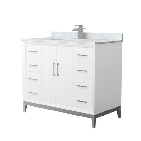 Wyndham Collection Wch818142s-Cmuns-Mxx Amici 42" Free Standing Single Basin Vanity Set -
