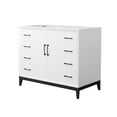thumbnail image 1 of Wyndham Collection WCH818142SWBCXSXXMXX Amici 42" Single Free Standing Vanity Cabinet Only, 1 of 7