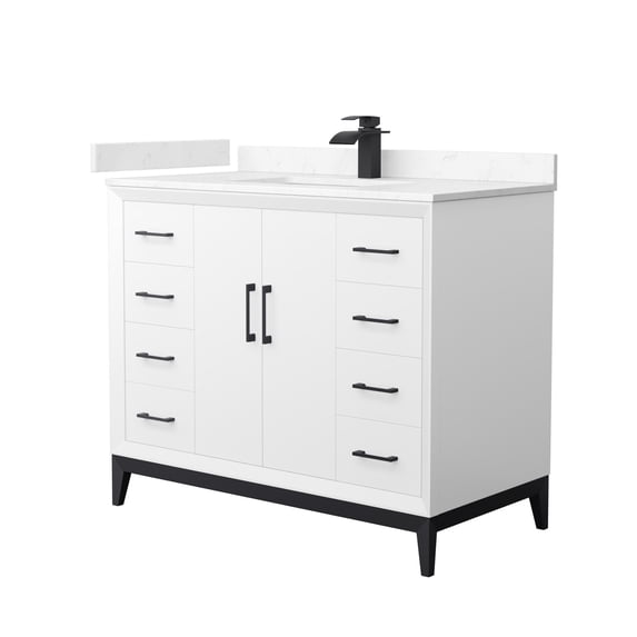 Wyndham Collection WCH818142SWBC2UNSMXX Amici 42" Free Standing Single Basin Vanity Set -
