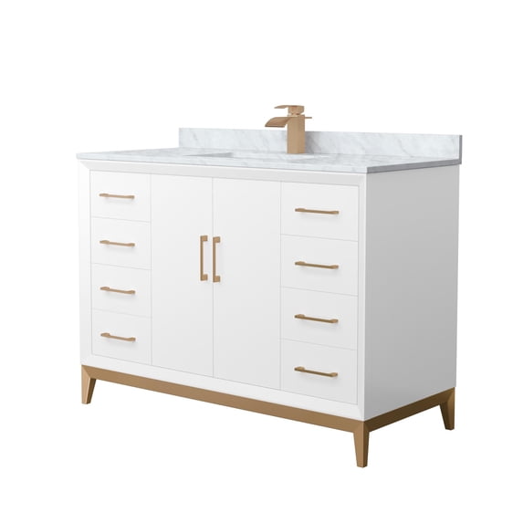 Wyndham Collection WCH818148SWZCMUNSMXX Amici 48" Free Standing Single Basin Vanity Set -