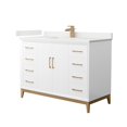 thumbnail image 1 of Wyndham Collection Wch818148s-Qtz-Unsmxx Amici 48" Free Standing Single Basin Vanity Set -, 1 of 7