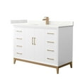 thumbnail image 1 of Wyndham Collection Wch818148s-Qtz-Unsmxx Amici 48" Free Standing Single Basin Vanity Set -, 1 of 7