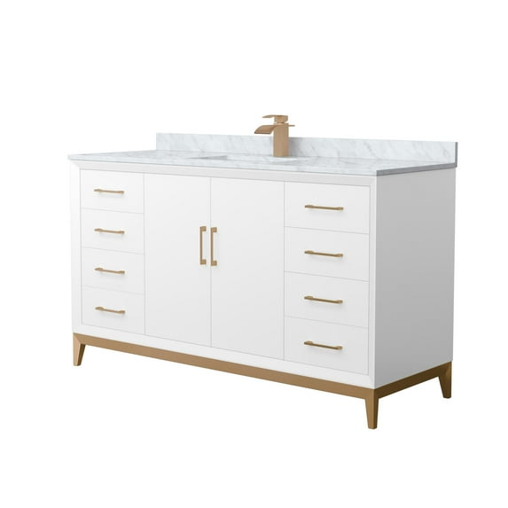 Wyndham Collection Wch818160s-Cmuns-Mxx Amici 60" Free Standing Single Basin Vanity Set -