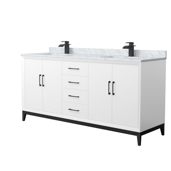 Wyndham Collection Wch818172d-Cmuns-Mxx Amici 72" Free Standing Double Basin Vanity Set -