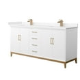 thumbnail image 1 of Wyndham Collection WCH818172DWZC2UNSMXX Amici 72" Free Standing Double Basin Vanity Set -, 1 of 7