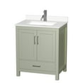 thumbnail image 1 of Wyndham Collection Wcs141430s-Qtz-Unsmxx Sheffield 30" Free Standing Single Basin Vanity, 1 of 7