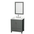 thumbnail image 1 of Wyndham Collection Wcs141430s-Qtz-Us3m24 Sheffield 30" Free Standing Single Basin Vanity, 1 of 7