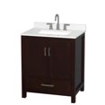 thumbnail image 1 of Wyndham Collection Wcs141430s-Qtz-Us3mxx Sheffield 30" Free Standing Single Basin Vanity, 1 of 7