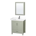 thumbnail image 1 of Wyndham Collection WCS141430SLGWCUNSMED Sheffield 30" Free Standing Single Basin Vanity, 1 of 7