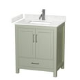 thumbnail image 1 of Wyndham Collection Wcs141430s-Vca-Mxx Sheffield 30" Free Standing Single Basin Vanity Set, 1 of 7