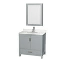 thumbnail image 1 of Wyndham Collection Wcs141436s-Qtz-Unsmed Sheffield 36" Free Standing Single Basin Vanity, 1 of 7