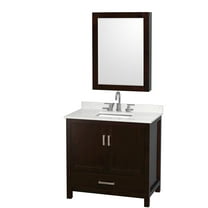 Wyndham Collection Wcs141436s-Qtz-Us3med Sheffield 36" Free Standing Single Basin Vanity