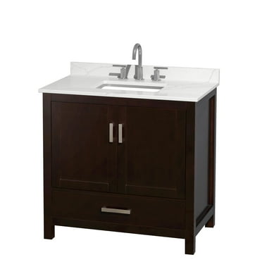 Wyndham Collection Wcs141436s-Qtz-Us3mxx Sheffield 36" Free Standing Single Basin Vanity