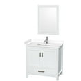 thumbnail image 1 of Wyndham Collection WCS141436SWHWCUNSM24 Sheffield 36" Free Standing Single Basin Vanity, 1 of 7