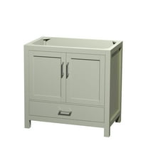 Wyndham Collection Wc-1414-36-Sgl-Um-Van Sheffield 35" Single Freestanding Hardwood Vanity