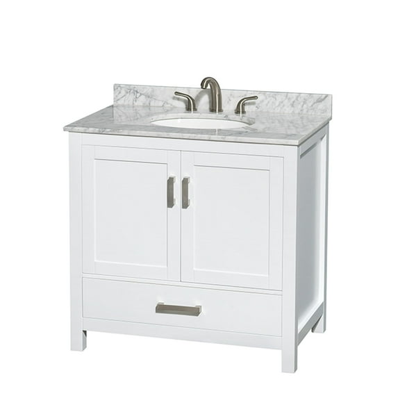 Wyndham Collection Wcs141436sunomxx Sheffield 36" Free Standing Single Basin Vanity Set -