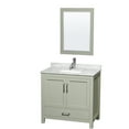 thumbnail image 1 of Wyndham Collection WCS141436SLGCMUNSM24 Sheffield 36" Free Standing Single Basin Vanity, 1 of 7