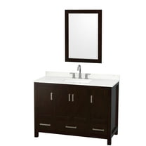 Wyndham Collection Wcs141448s-Qtz-Us3m24 Sheffield 48" Free Standing Single Basin Vanity